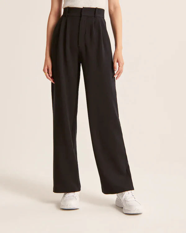 Tailored Wide-Leg Pants