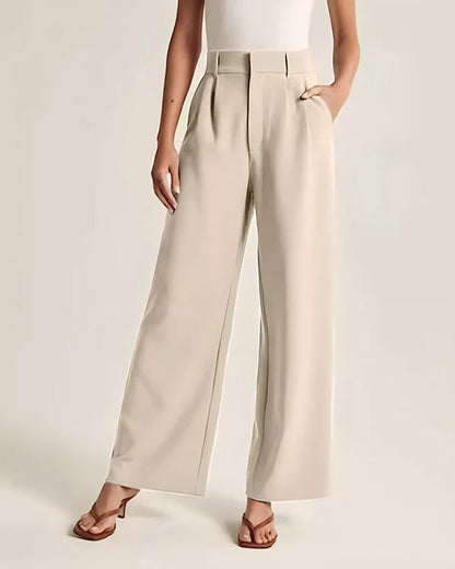 Tailored Wide-Leg Pants